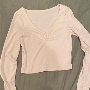 Elegant Pink Long Sleeve Top